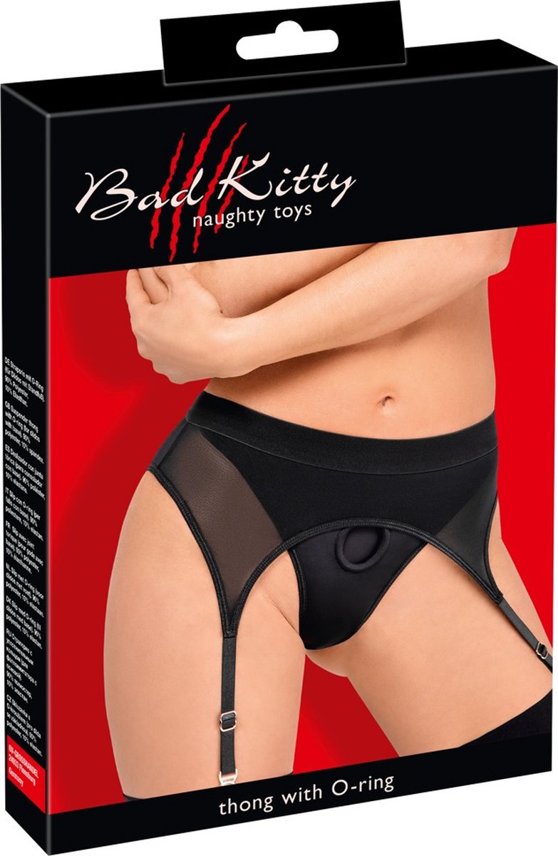 Bad Kitty Suspender Thong XL