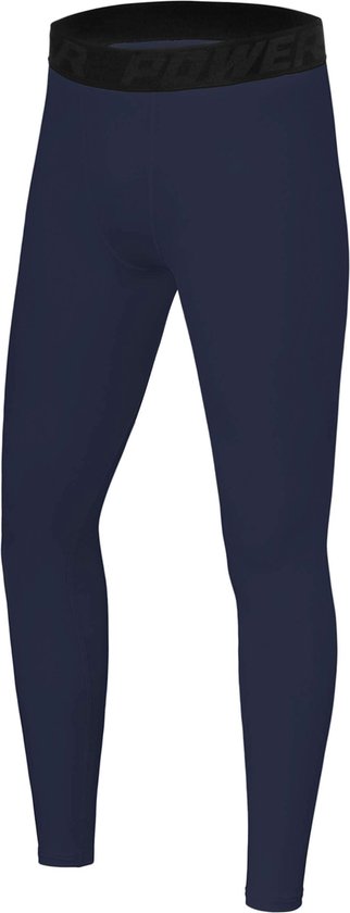 Compressiebroek Strak voor Jongens - Navy Eclipse (Blauw)