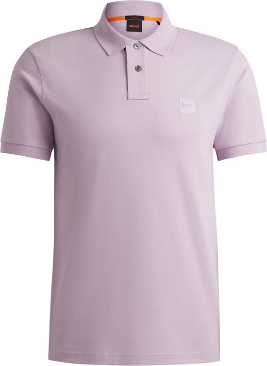 BOSS - Passenger Polo Paars - Slim-fit - Heren Poloshirt Maat XL