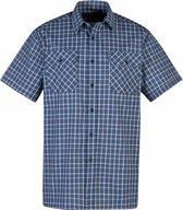 STØRVIK Farsund Cotton Work Shirt Men - Chemisier de bûcheron - Taille L - Blauw