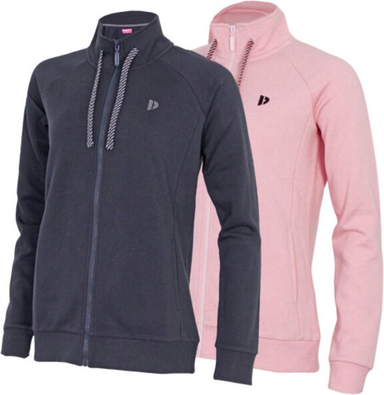 2-Pack Donnay Cardigan avec col montant - Pull de sport - Femme - Marine & Pink (920) - taille XL