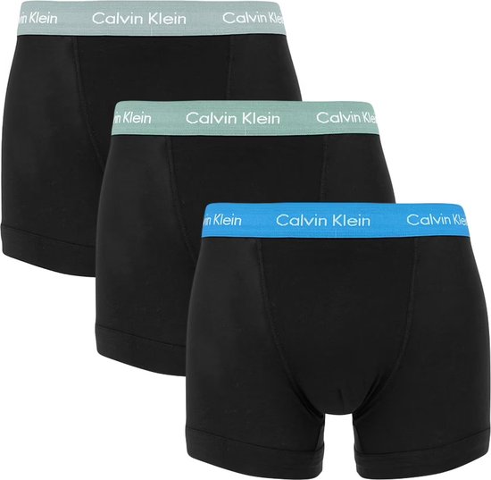 Calvin Klein - Heren Onderbroeken 3-Pack Boxers - Zwart - Maat S