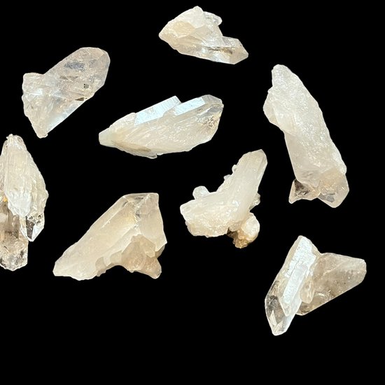 2 stuks bergkristal groepjes uit Madagaskar - kwaliteit A