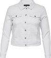 ONLY CARMAKOMA CARWESPA LS JACKET WHITE DNM NOOS Dames Jas - Maat 44