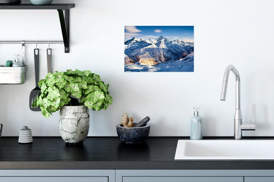 Affiche Alpes - Berg - Neige - 30x20 cm