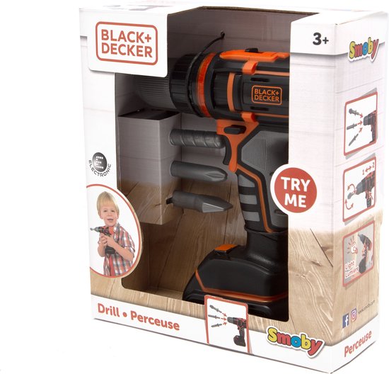 Smoby - Black & Decker - Boormachine - Speelgoedgereedschap - SMOBY