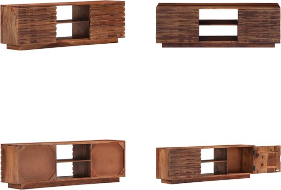 vidaXL Meuble TV 120x30x40 cm Bois de Sesham massif - Meuble TV - Meuble TV - Meuble TV - Meuble TV