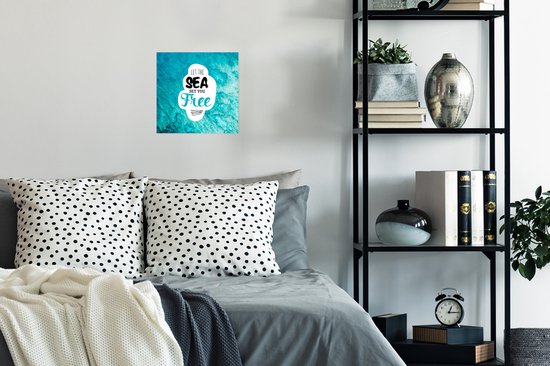 Affiche Été - Énonciations - Citations - 30x30 cm