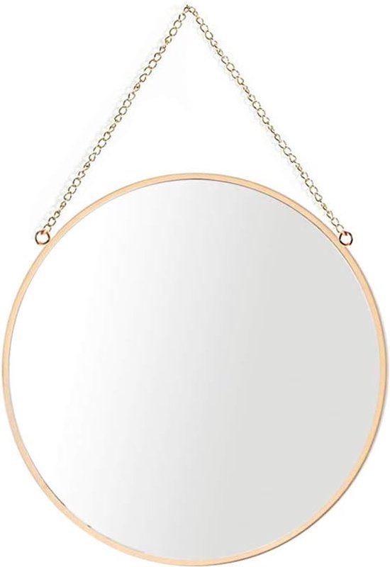 HOMCOM wandspiegel - aluminiumlegering/glas - 61x61 cm - zwart