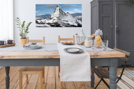Affiche Nuages sur le Cervin en Suisse - 120x60 cm