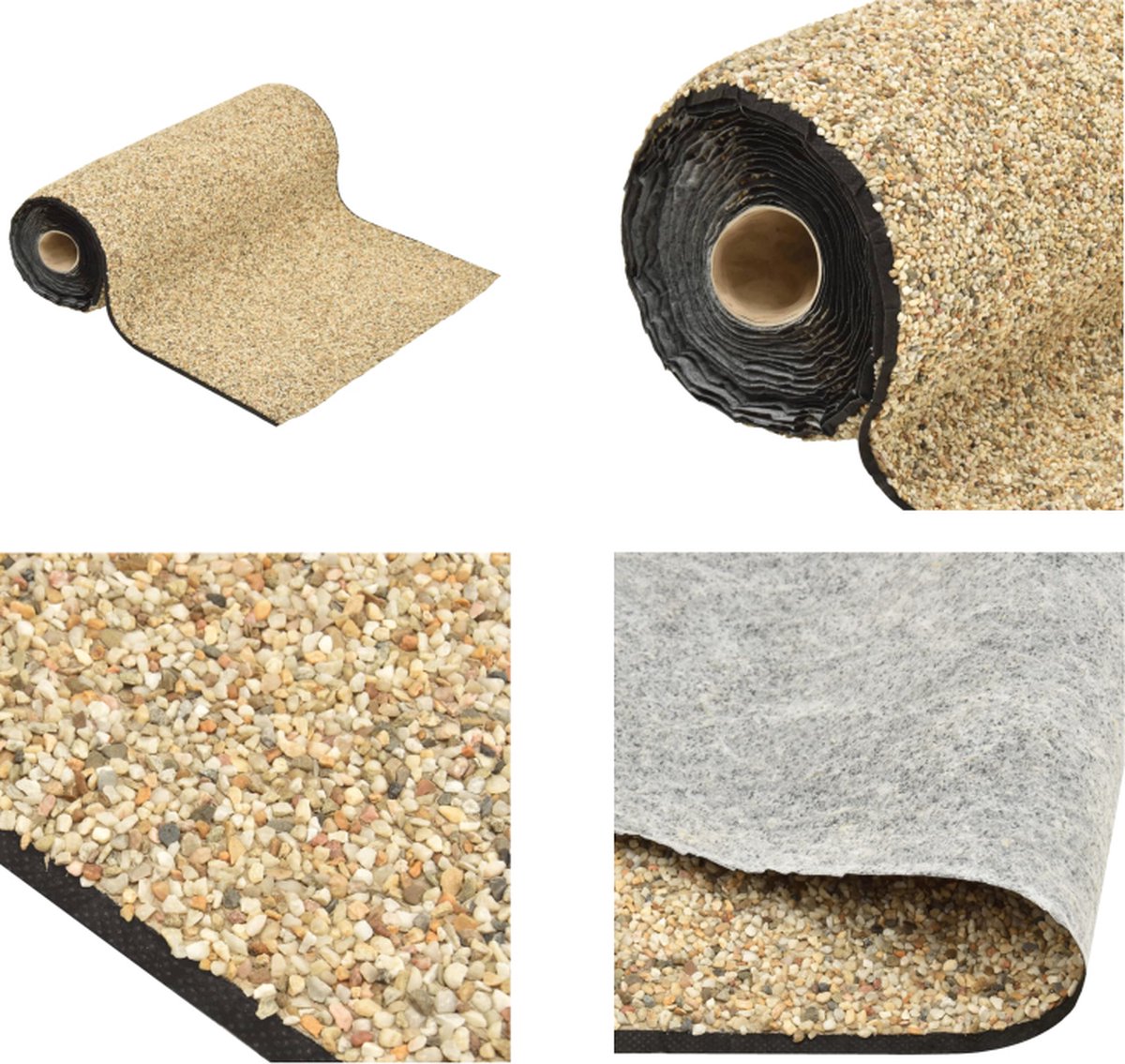 VidaXL Grindfolie 1000x40 cm natuurlijke zandkleur Grindfolie Grindfolies Vijverfolie Grindfolie Vijver