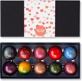 Liefdes Bonbons - 10 Chocolade Bonbons - Chocolade Cadeau - Ambachtelijke Bonbons - Liefdes Cadeau - Luxe Verpakking