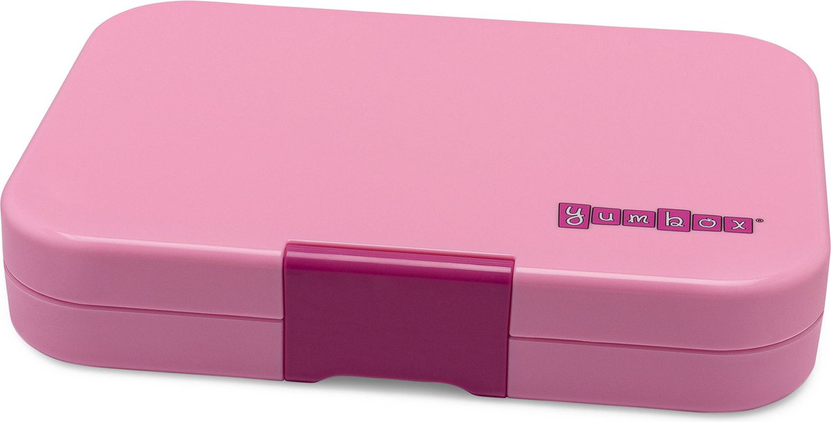 Yumbox Tapas XL - lekvrije Bento box lunchbox - 5 vakken - Capri Pink / Jungle Pastel tray