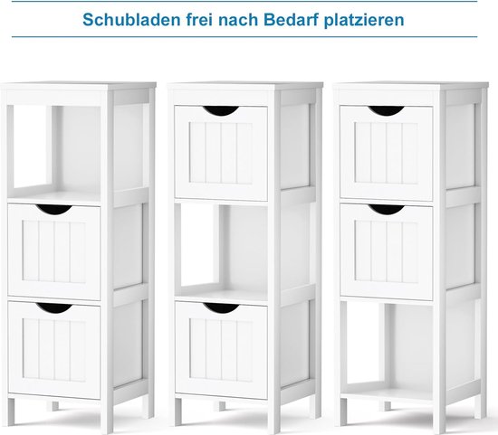 Wastafelonderkast Pares 60cm 2 lades - wit - Modern Held Wastafelonderkast Pares 60cm 2 lades - wit - Modern Held