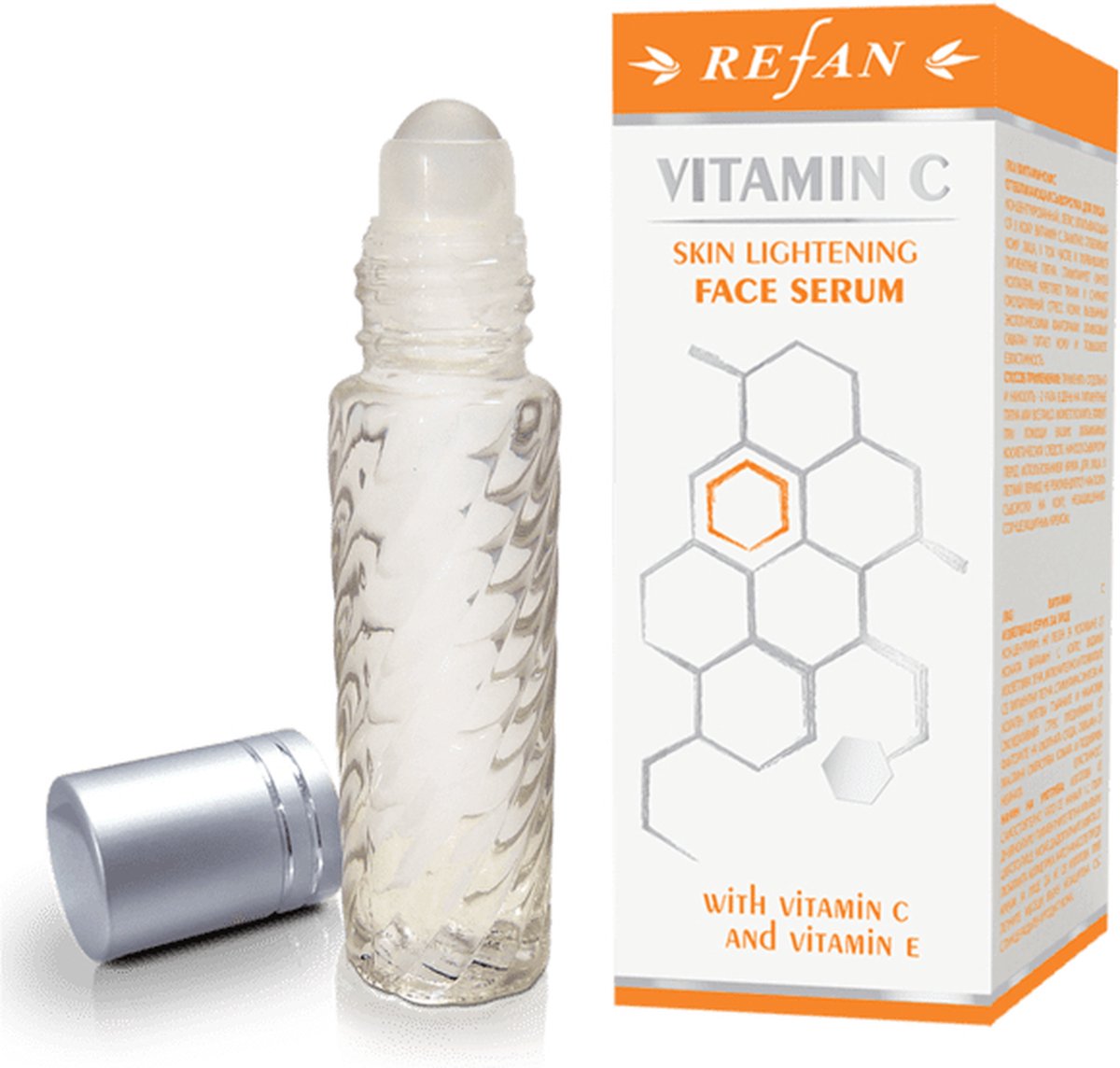 Refan natuurlijke Vitamine C verhelderende gezichtsserum - pigmentatie - doeltreffend en werkend - olie serum 10 ml.