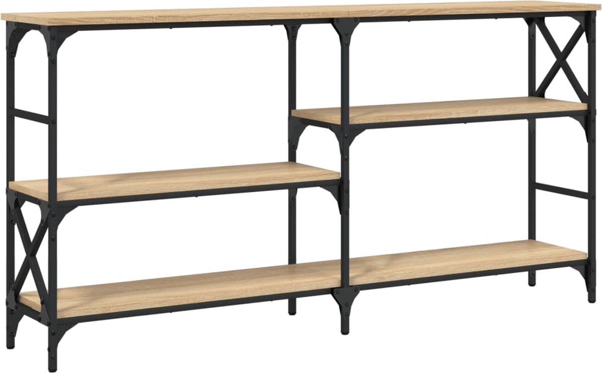 vidaXL Wandtafel - 150x29x76,5 - cm - bewerkt - hout - sonoma - eikenkleurig