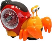 Fabs World Speelgoed krab met huisje oranje interactief