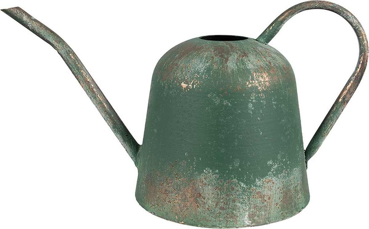 Clayre & Eef Decoratie Gieter 41x20x23 cm Groen Metaal