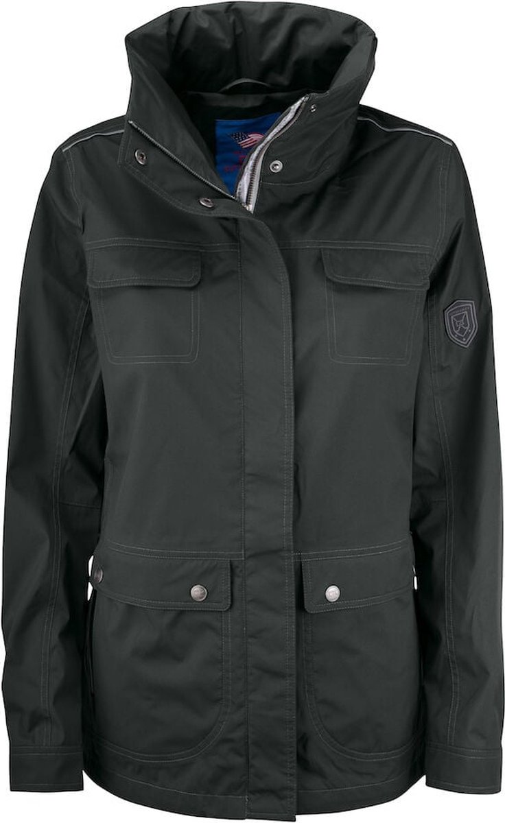 Cutter & Buck Clearwater Rain Jacket Dames 351417 Charcoal Zwart