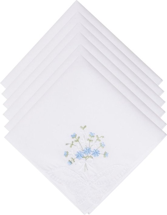 Tucnoeu 12 stuks katoenen zakdoeken voor dames, zachte Tucnoeu 12 stuks katoenen zakdoeken voor dames, zachte