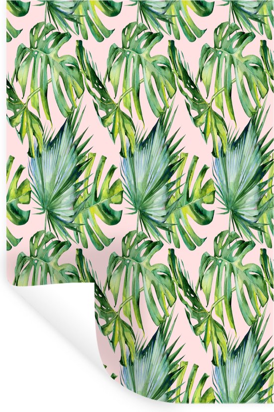 Stickers Stickers muraux - Vintage - Monstera - Tropical - 40x60 cm - Film adhésif
