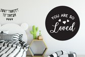 WallCircle - Wandcirkel - Muurcirkel - Spreuken - Quotes - Liefde - Aluminium - Dibond - ⌀ 120 cm - Binnen en Buiten XXL
