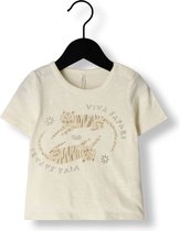 Rylee + Cru Basic Tee Polo's & T-shirts Meisjes - Polo shirt - Beige - Maat 50/62