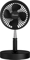 Qware - Mini ventilateur de bureau portable - Noir