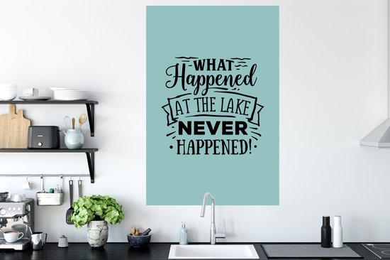 Stickers muraux - Proverbes - Été - Lac - 80x120 cm - Feuille adhésive