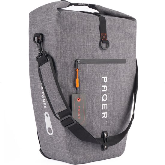 Fietstas enkele Shopper schoudertas - geschikt voor elektrische fiets - 100 % Waterdicht - 30 liter