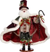 Mark Roberts Santa - Kerstman "Christmas in the city" - decoratiebeeld - wit rood groen - 68cm - Collector's Item