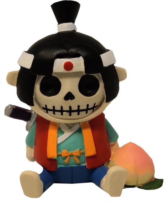 Furrybones Furrybone Momotaro - Eng Schattig Verzamelbeeldje - Japaanse vechter - (hxbxd) ca. 7,5cm x 6cm x 4,5cm