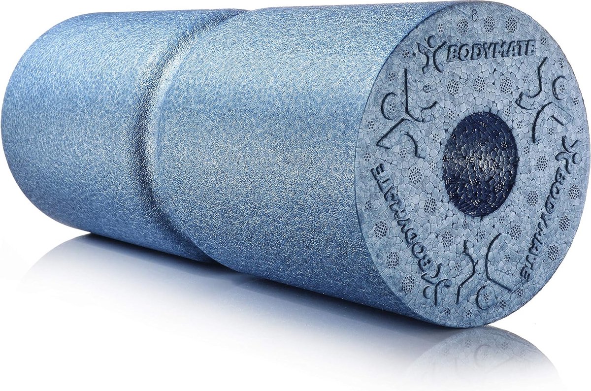 Fascia Roller Medium Hard 35x14 cm met Rug ontlastende Groef