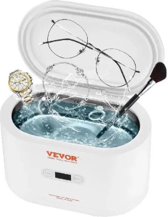 Foto: Ultrasoon reiniger krachtige reiniging ultrasoonbad 650ml ultrasoon baden reinigingsbad ultrasone reiniger carburateur reinigers ultrasonic cleaner injectoren brillen reinigen juwelen reiniger wit