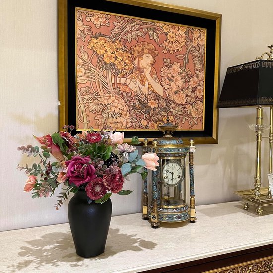 Kunstbloemen In Vaas Voor Eettafel Middenstuk, Pampasgras Met Vaas Inbegrepen Voor Woonkamer Slaapkamer Decor, Kunstmatige Bloemen Prime Levering Esthetische Kamer Decor