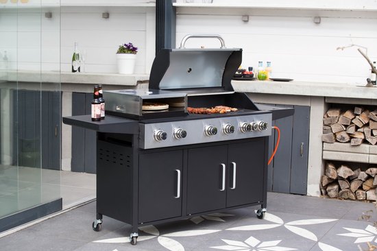 SUMM - Salvatore - Zwart - Staal - Barbecue - BBQ– Pizza Oven - Grill - BBQ Grill - Stevig staal - Smoker - Gasbarbecue - Stijlvol van SUMM — afbeelding 5