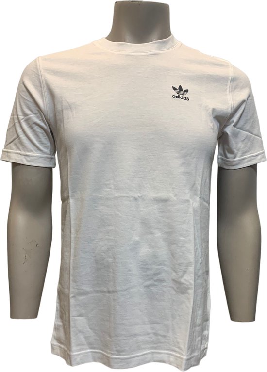 Adidas - Essential Tee - T-Shirt - Wit - Maat XS