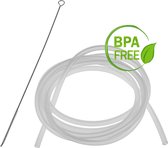 Melkslang en reinigingsborstel voor Jura ENA - Impressa koffieautomaten - BPA vrij - 200cm silicone slang