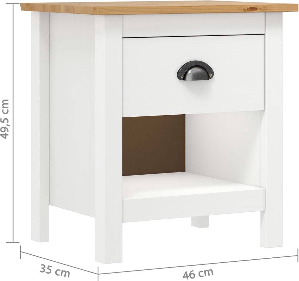 Vicco Boxspring nachtkastje, Wit Hoogglans, Set van 2 Vicco Boxspring nachtkastje, Wit Hoogglans, Set van 2