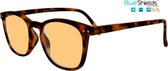 BlueShields by Icon Eyewear YED215 Jibz Beeldschermbril Xtreme blauw licht filter 80% +0.00 - Tortoise