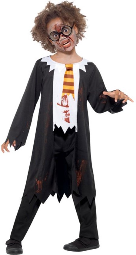 SMIFFYS - Zombie magische scholier kostuum voor kinderen - 116/128 (4-6 jaar) - Kinderkostuums