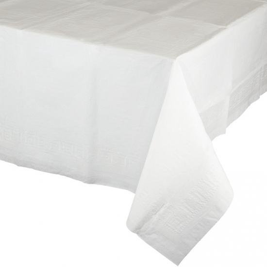 vasthoudend restjes trimmen 2x Witte tafelkleden 274 x 137 cm - Tafellakens wit 2 stuks | bol.com