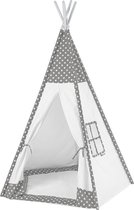 howa Tipi Wigwam "Toni" avec tapis de sol - Tente de jeu blanc / gris 8512