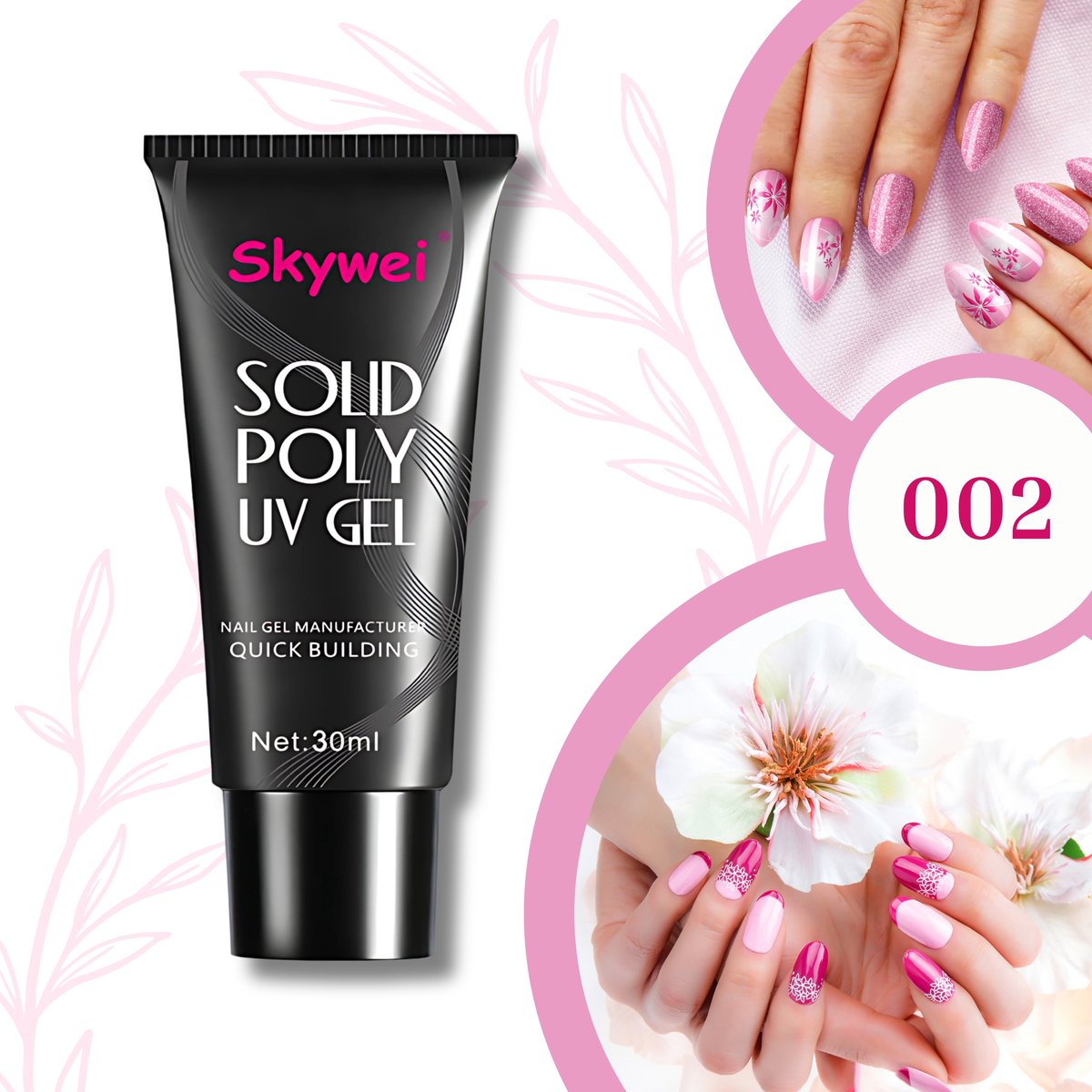 Guardian Beauty Solid Polygel - Skywei #02 - 30ml - Nagelverlengingsgel