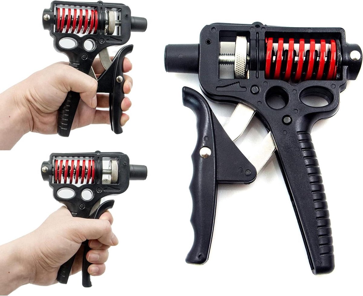 Allecto Plus - Handtrainer voor Oefeningen van Onderarm - Handgreep Finger Trainer met Verstelbare Weerstand 5-100kg - Geschikt voor Atleten - Handkracht Grip Strength en Handherstel