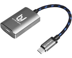 Ultra HDTV USB-C naar Mini-DisplayPort Adapter | 4K bij 60Hz | Grijs, Hoogwaardige materialen, Compatibel met MacBook en meer