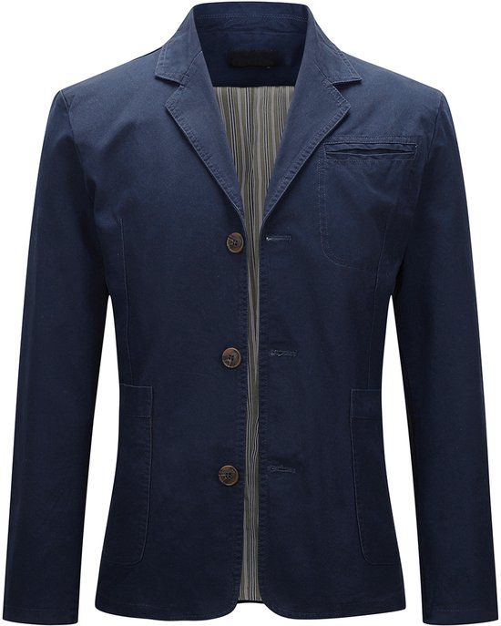Blazer slim décontracté à col rabattu pour homme Allthemen - Veste de costume business décontractée - M