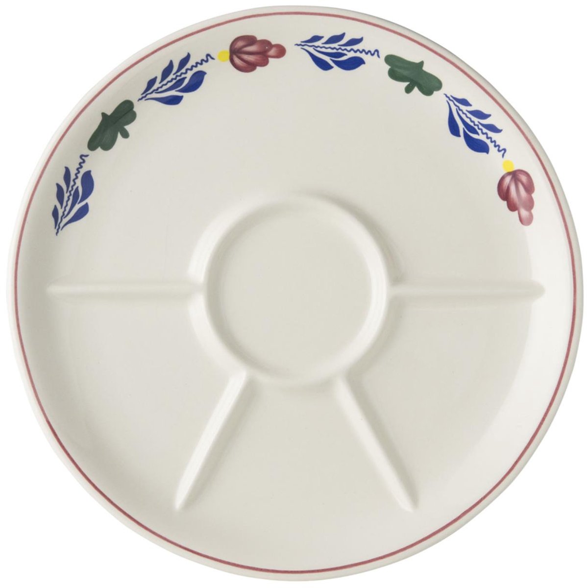 Boerenbont Fondueborden Ø27cm 6 stuks