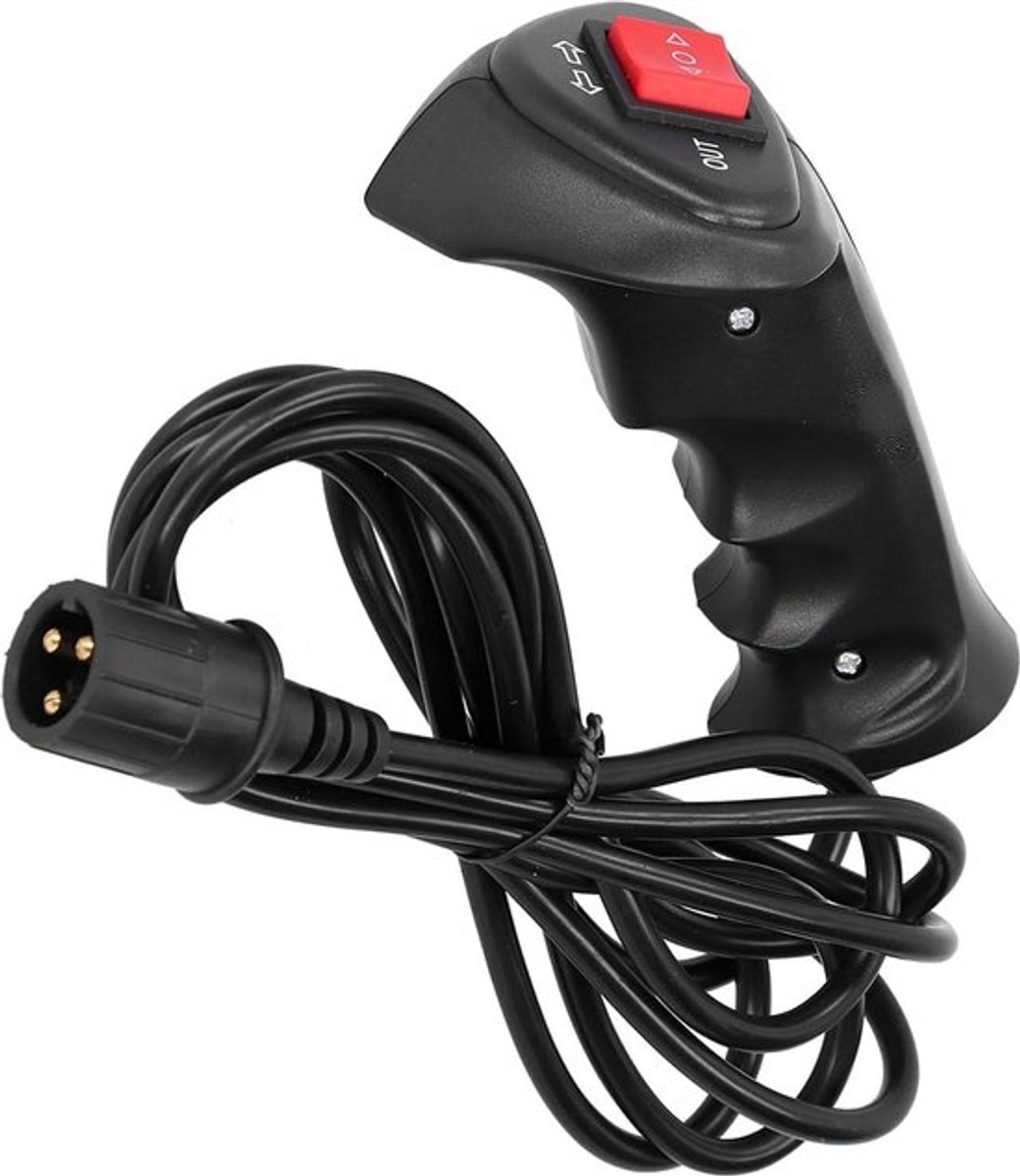 Handbediende lier met afstandsbediening 3-polige stekker en ergonomische handgreep - 92 voet aansluitkabel - voor terreinvoertuigen in de auto
