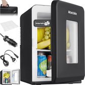 Bol.com tectake® Mini-Autokoelkast - Draagbare minibar 14L - 2-in-1-functie: koelen en verwarmen aanbieding